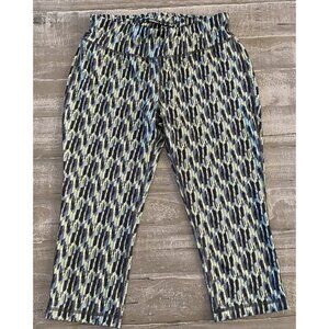 Danskin Now Athletic Pants Women's Size Small Fitted Cropped Tie Waist Pocket‎